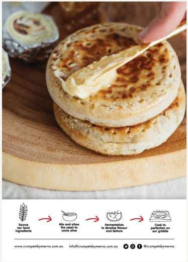 Cheese & Chive Crumpets (6 PACK)