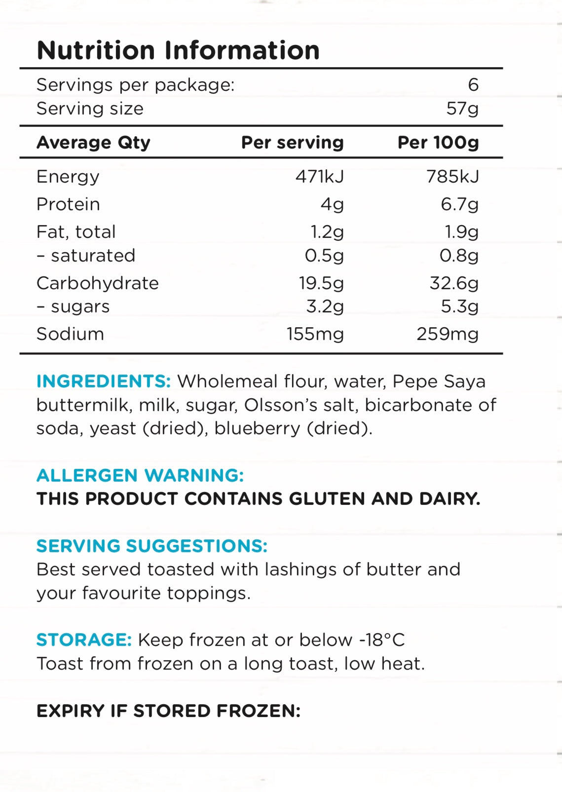 Blueberry Crumpets 6-Pack
