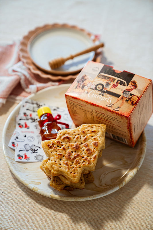 Christmas Crumpets (4 pack) by Merna - plus a free Honey Bear!