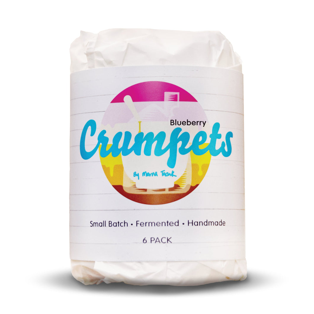 BLUEBERRY Crumpets 6 Pack