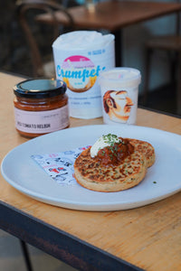 CHEESE & CHIVE Crumpets 6 Pack