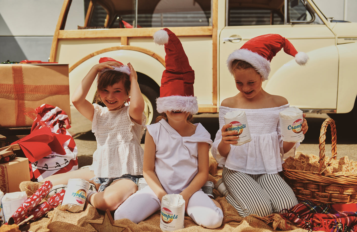 Christmas Crumpets (4 pack) by Merna - plus a free Honey Bear!