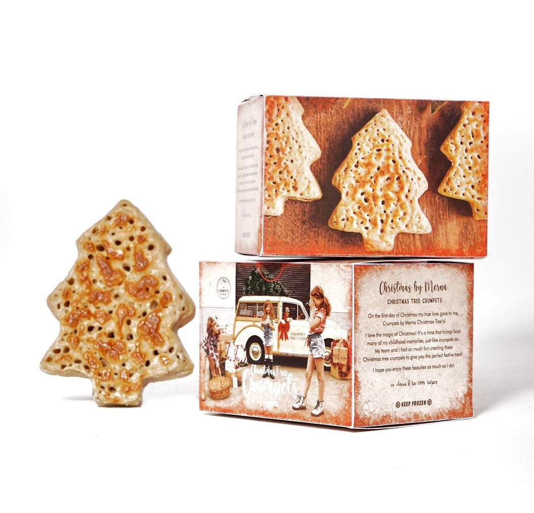 Christmas Crumpets (4 pack) by Merna - plus a free Honey Bear!