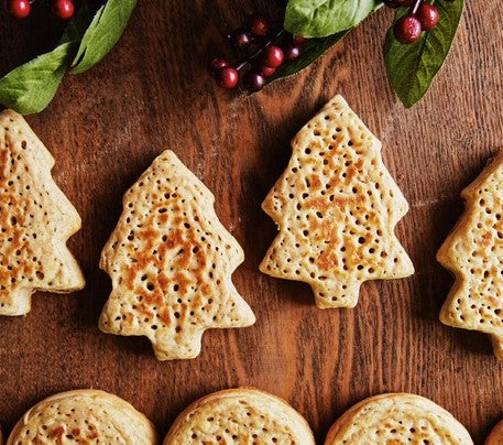 Christmas Tree Crumpets (box of 25) by Merna