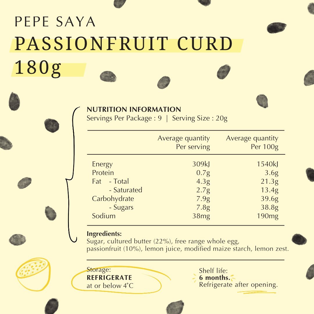 Passionfruit Curd by Pepe Saya